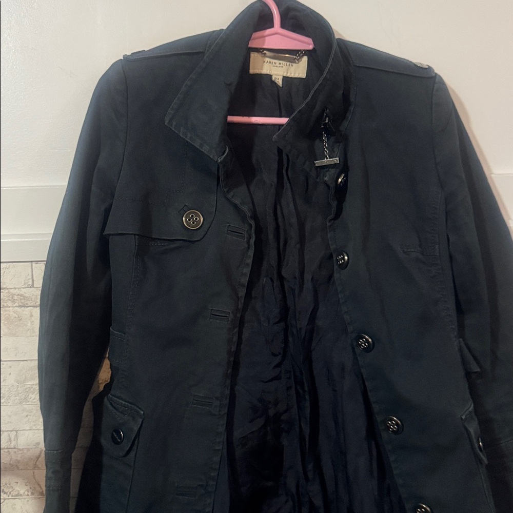 5 for $30 Karen Millen Charcoal Button-Up Jacket